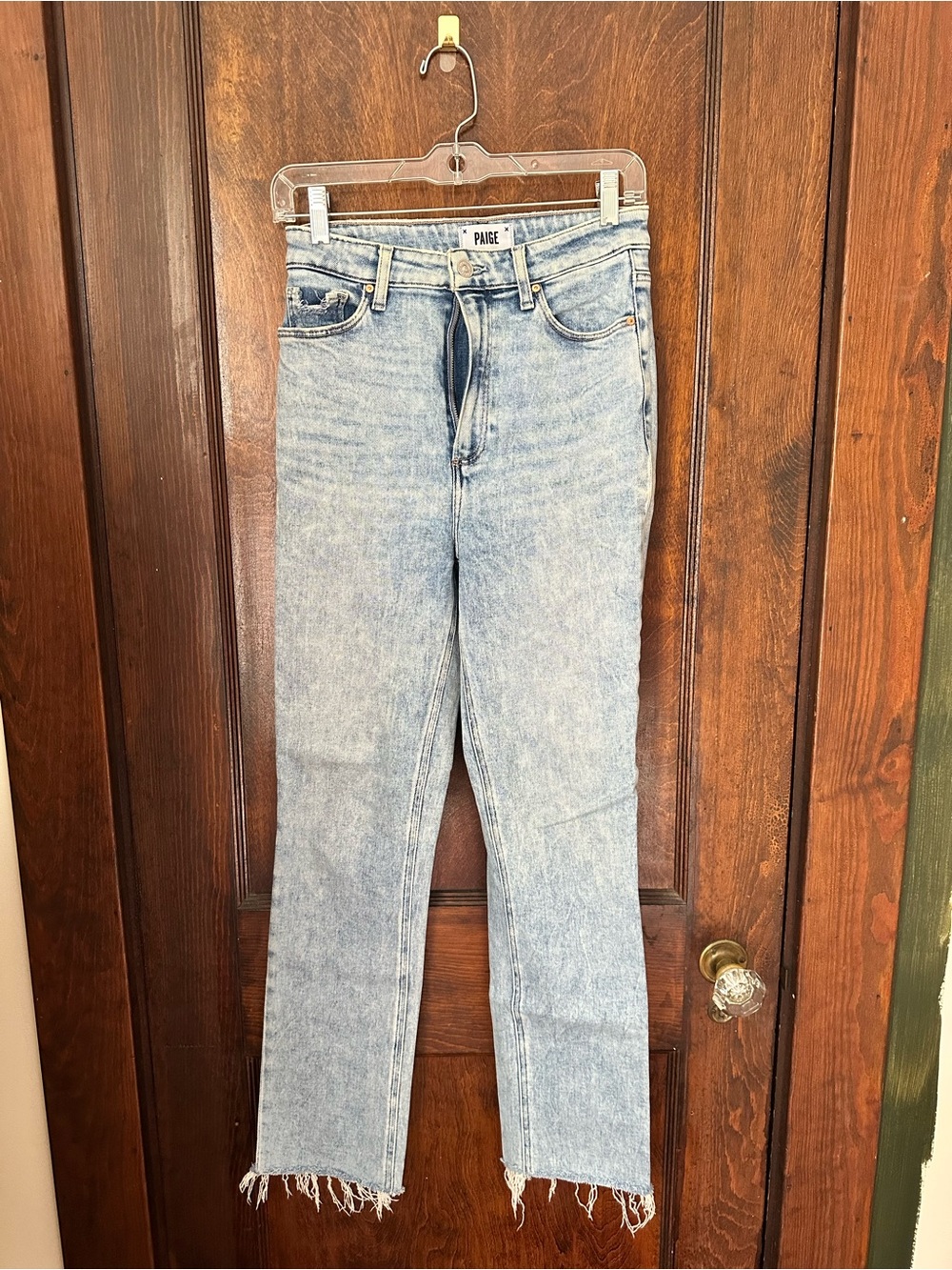 PAIGE Cindy High-Rise Straight Jeans
